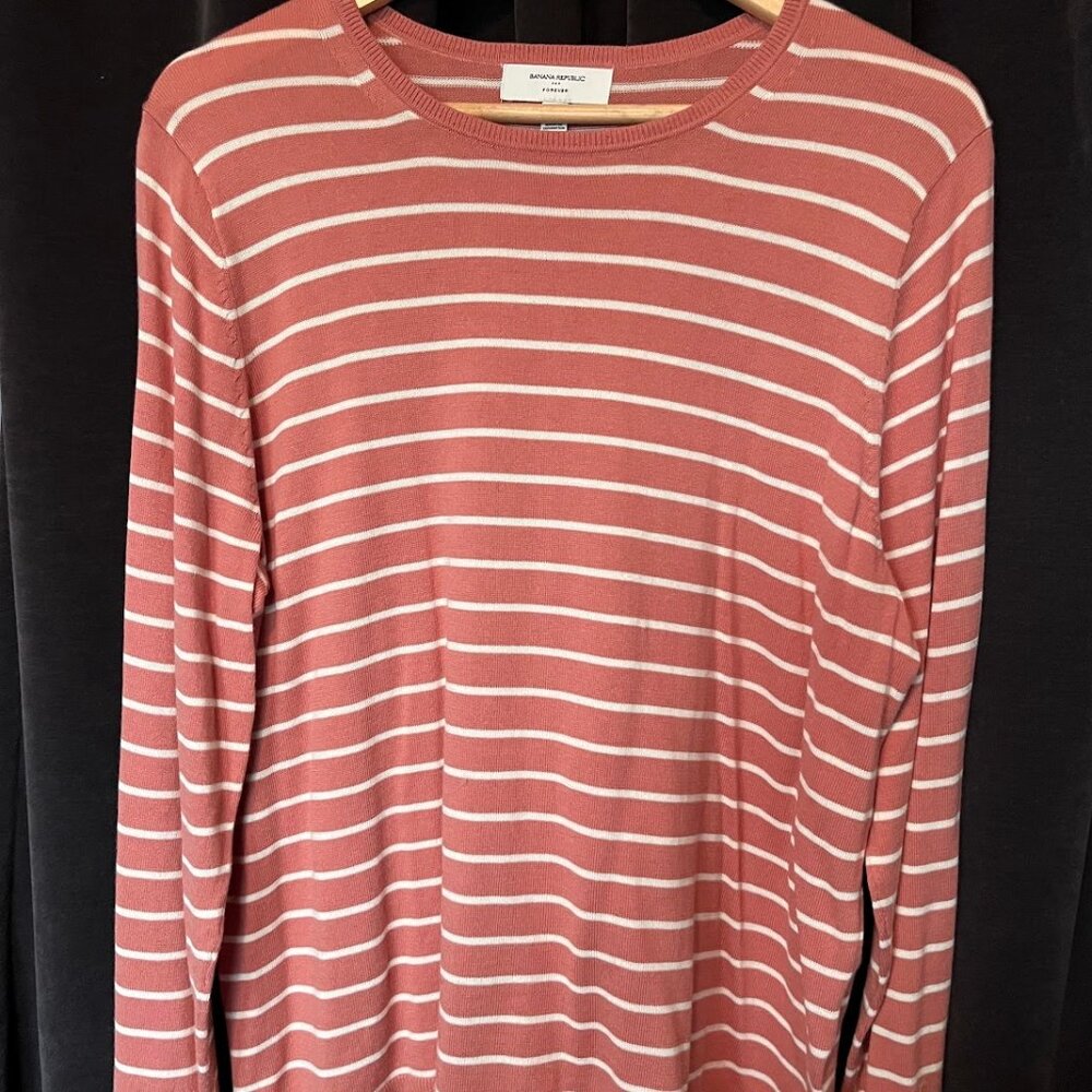 Banana Republic Forever Crewneck Striped Sweather
